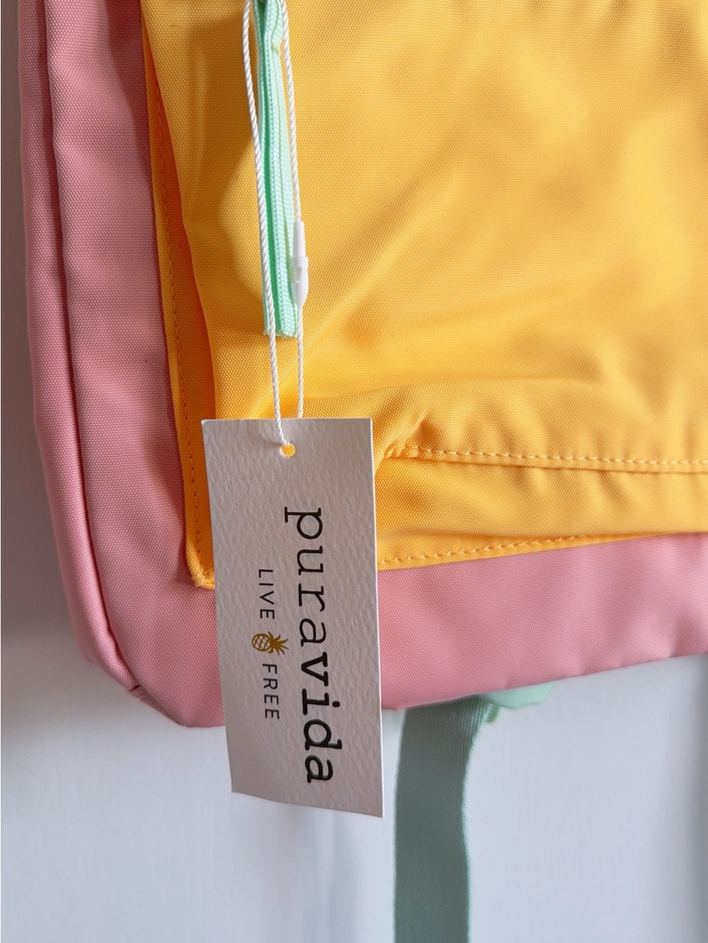 PURA VIDA CLASSIC BACKPACK- COLORBLOCK Nwt - Picture 8 of 10